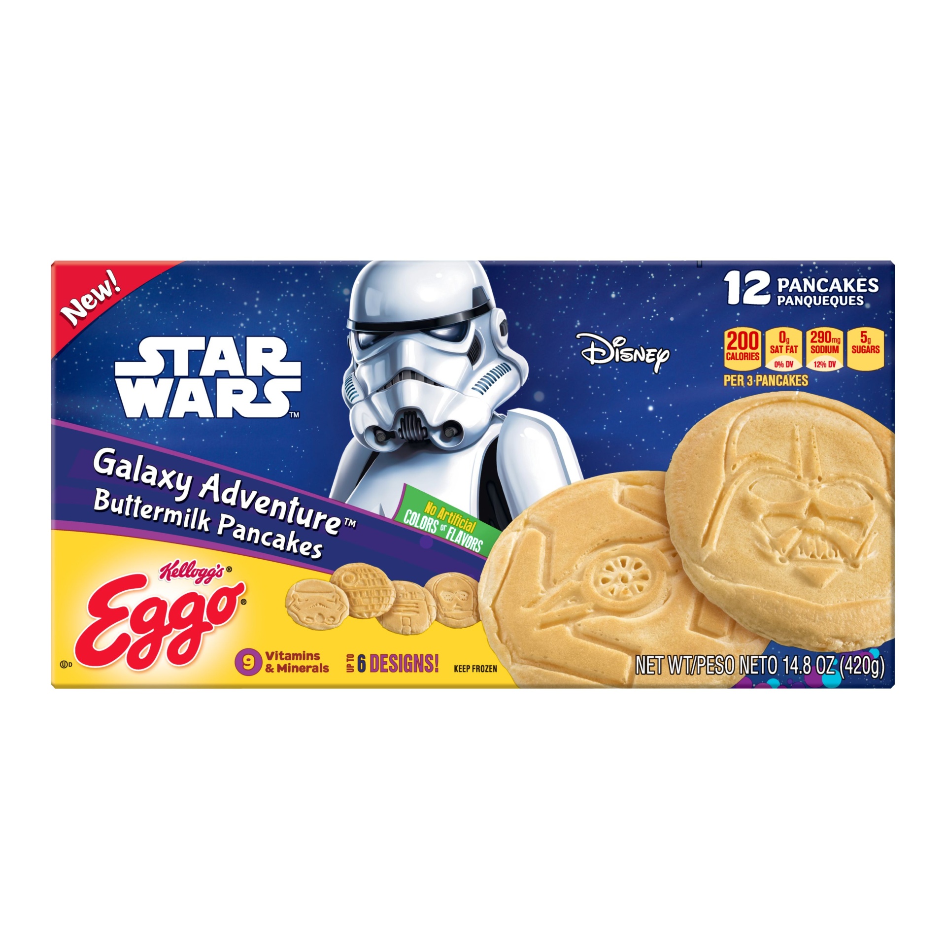 slide 4 of 7, Eggo Star Wars Buttermilk Pancakes, 12 ct