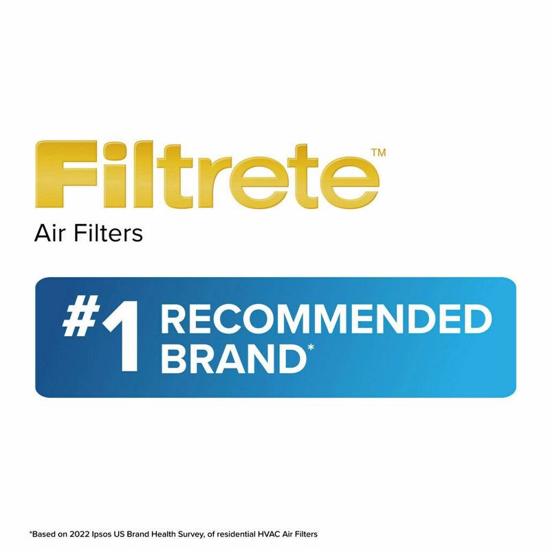 slide 10 of 10, Filtrete Ultra Allergen 20x30x1 Air Filter: MERV 12 Electrostatic Furnace & AC Filter, Captures Viruses, Dust, Pet Dander, 1 ct