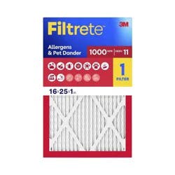 Filtrete 16x25x1 Allergen Defense Air Filter 1000 MPR: MERV 11 Furnace Filter, Captures Dust & Pollen, Lasts 3 Months