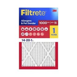 Filtrete Micro Allergen 14x20x1, Air Filter: MERV 11 Electrostatic Furnace Filter, Captures Dust & Pet Dander, 3-Month Use