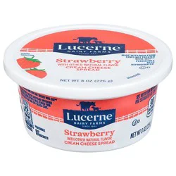 Lucerne Cream Cheese Spread With Strawberries - 8 Oz