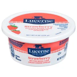 Lucerne Cream Cheese Spread With Strawberries - 8 Oz