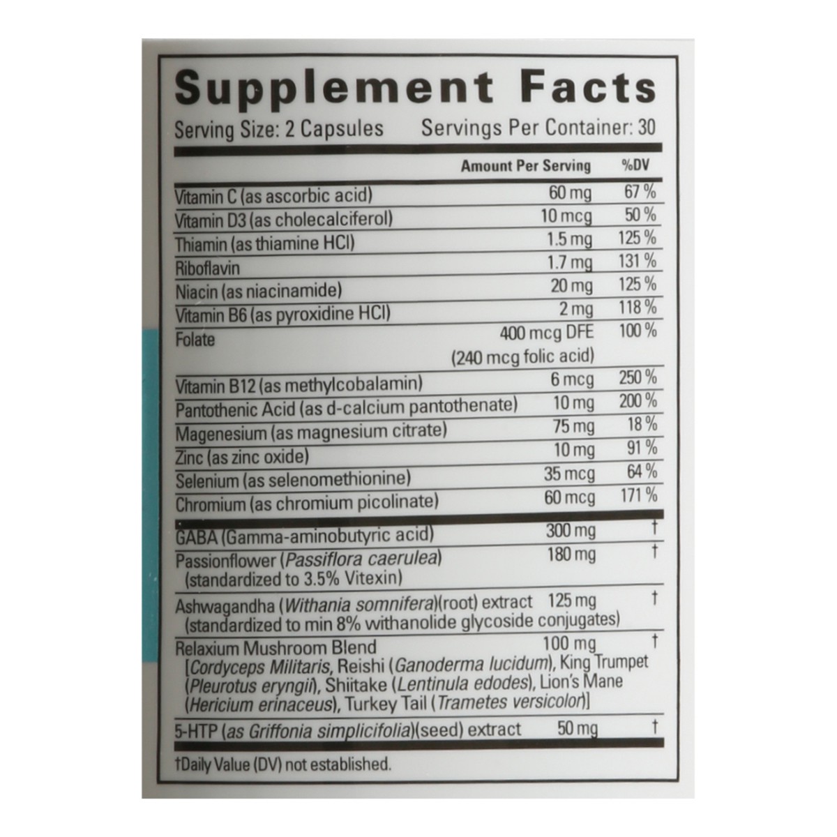 slide 2 of 13, Relaxium Calm 60 Vegan Capsules, 60 ct