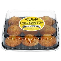 Nikola's Bakery Lemon Poppy Seed Mini Muffins 9.6 oz