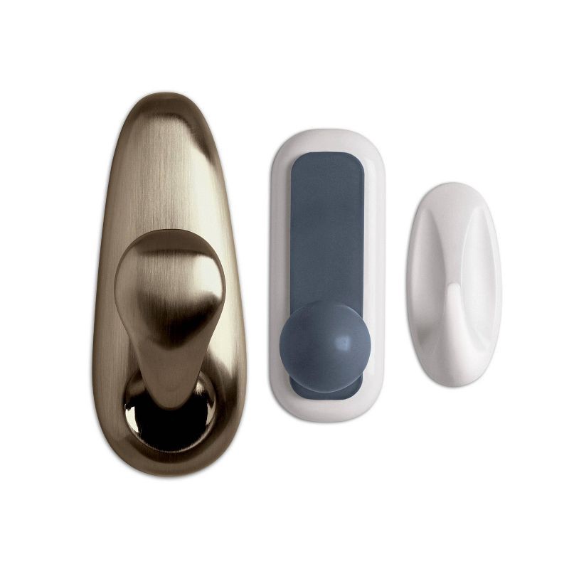 slide 9 of 13, Command Refill Strips White: Adhesive Hooks, Plastic, 16 Pack, Max 5 lb Capacity, 16 ct, 5 lb