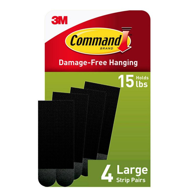 slide 2 of 21, Command 4 Sets Large Sized Picture Hanging Strips Black, 1 ct