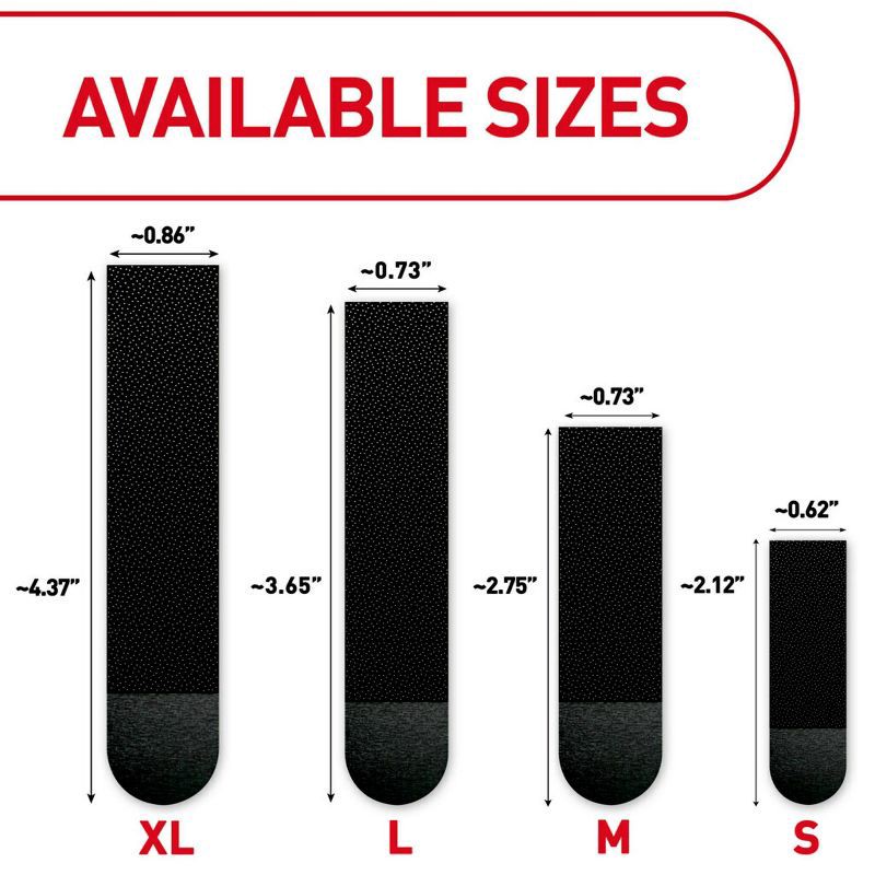 slide 16 of 19, Command Large Picture Hanging Strips Black: Heavy Duty Adhesive, 3.649" Length, 0.751" Width, Plastic, 1 ct