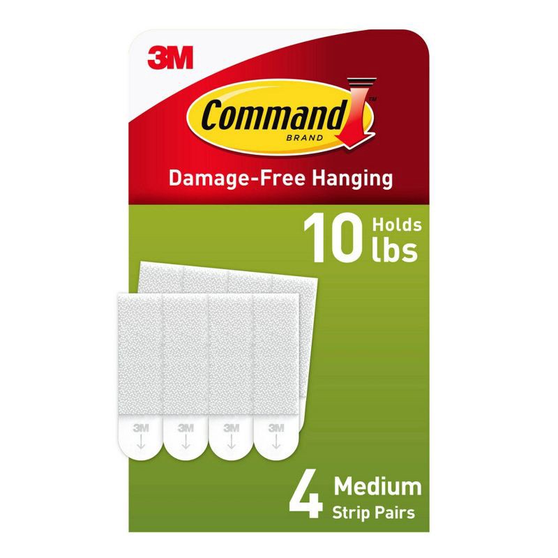 slide 2 of 22, Command 4 Sets Medium Sized Picture Hanging Strips White, 1 ct