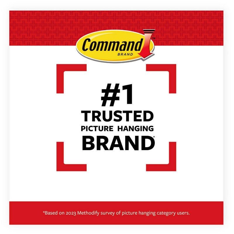 slide 11 of 23, Command Medium Picture Hanging Strips White: Adhesive Wall Mounting for Art & Stationery, 1 ct