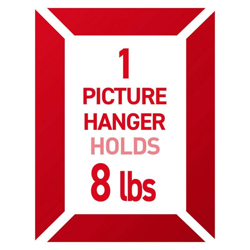 slide 3 of 13, Command JSticky Nail Wire Back Hanger White: Adhesive Hooks, Metal, 8 lb Capacity, Light Silver, 1 Pack, 8 lb, 1 ct