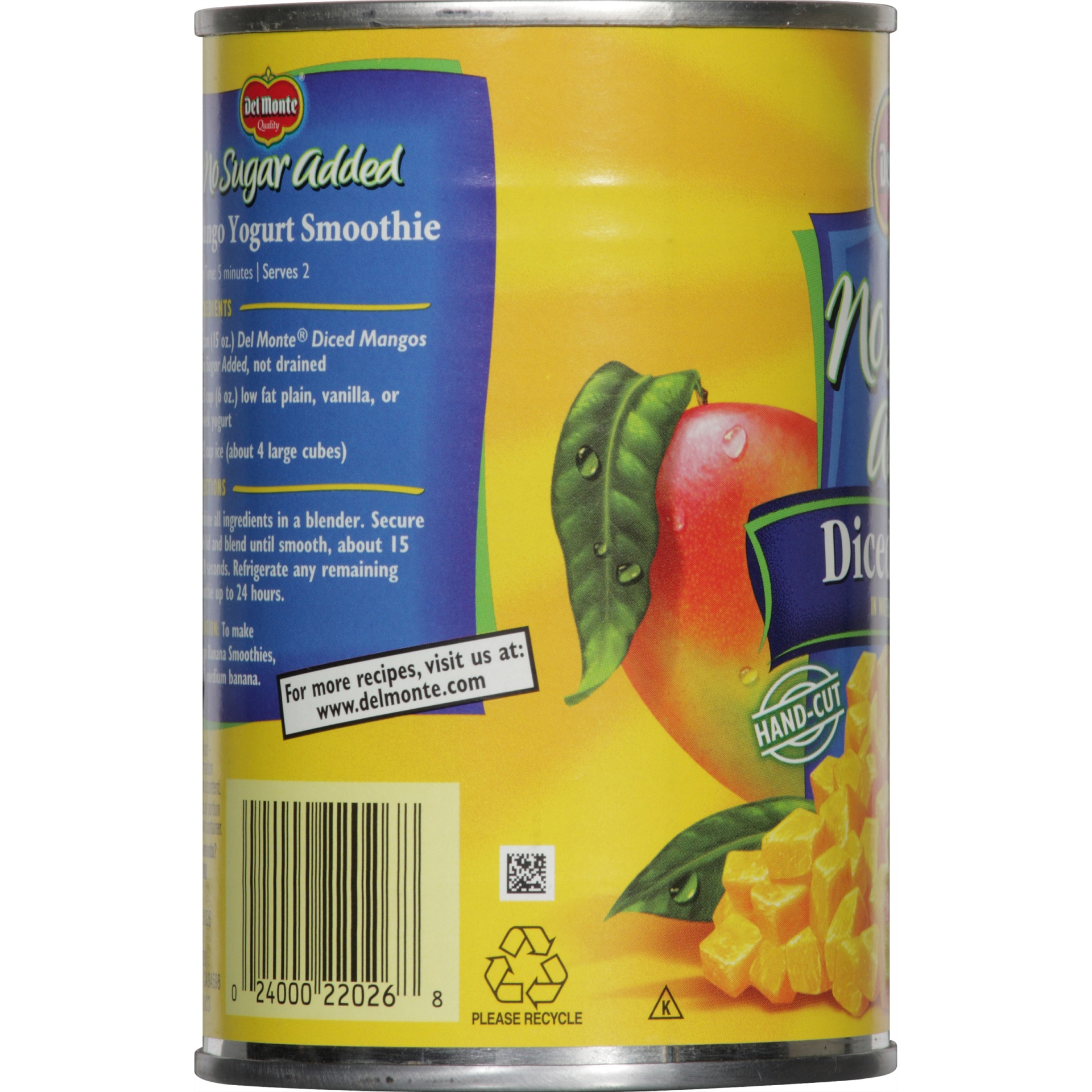 slide 2 of 6, Del Monte NSA Diced Mango, 15 oz