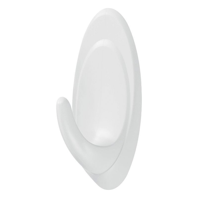 slide 10 of 11, Command 6pk Medium Designer Hooks White: Adhesive Hanging Hooks, 6 Pack, 3 lb Capacity, Plastic, 6 ct, 6 ct, 3 lb