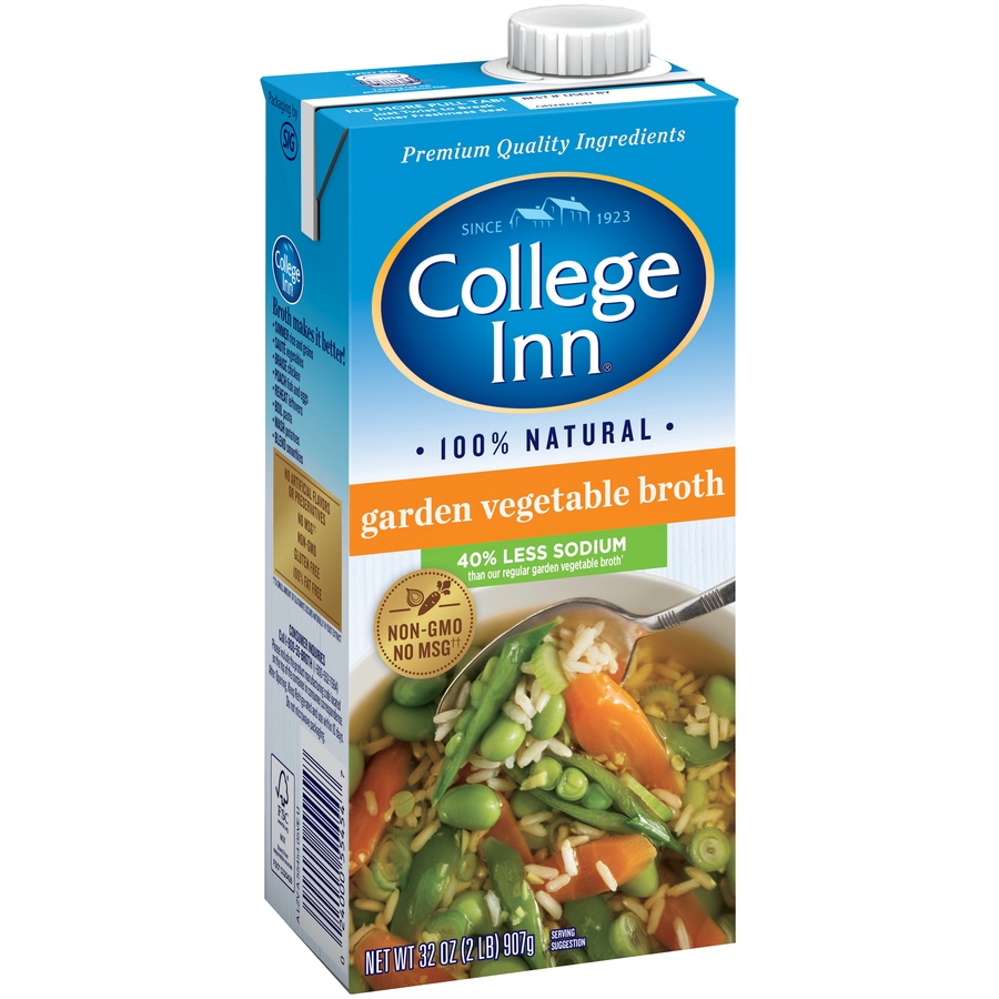 slide 2 of 3, College Inn Garden Vegetable Broth, 32 fl oz