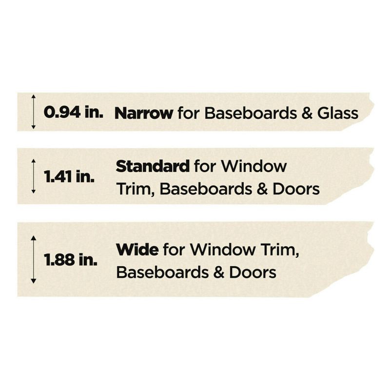 slide 8 of 10, Scotch 1.88" x 60yd General Purpose Masking Tape: Beige Adhesive Roll for Art & Office, 2 Inch Width, 1 ct