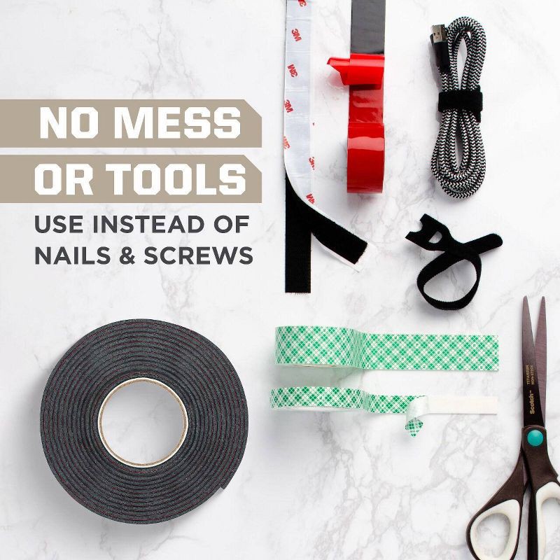 slide 5 of 9, Scotch 1" Indoor Mounting Squares, 1 ct