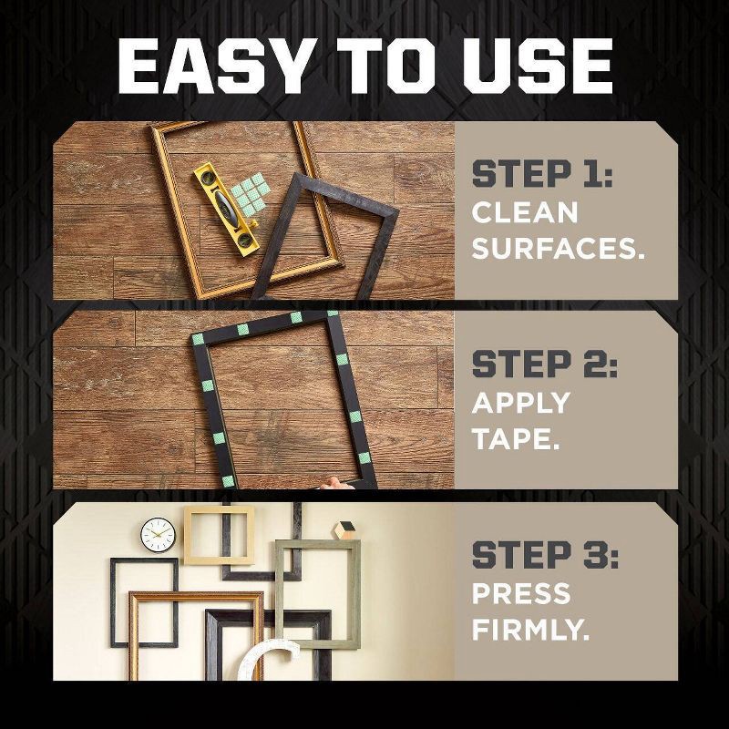 slide 7 of 9, Scotch 1" Indoor Mounting Squares, 1 ct