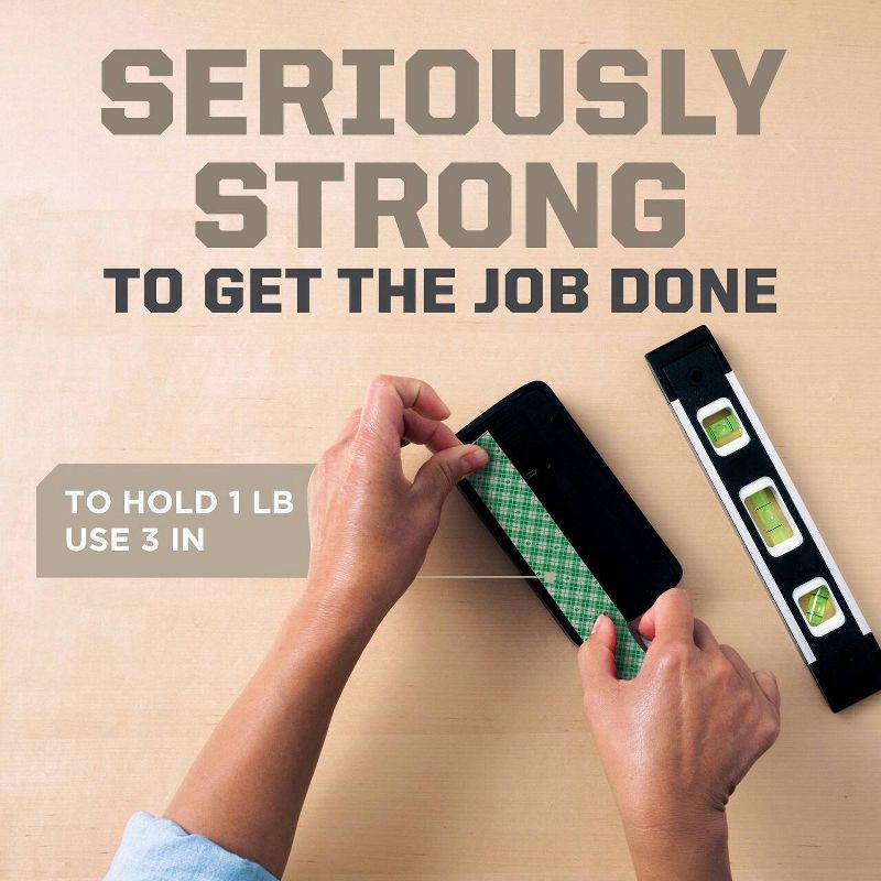 slide 7 of 11, Scotch Heavy Duty Mounting Tape: Double Sided Heavy Duty Wall Tape, White, Plastic, 1 Pack, 1 ct