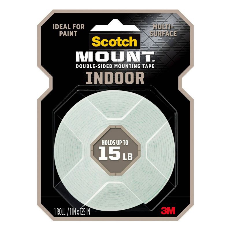 slide 11 of 11, Scotch Heavy Duty Mounting Tape: Double Sided Heavy Duty Wall Tape, White, Plastic, 1 Pack, 1 ct