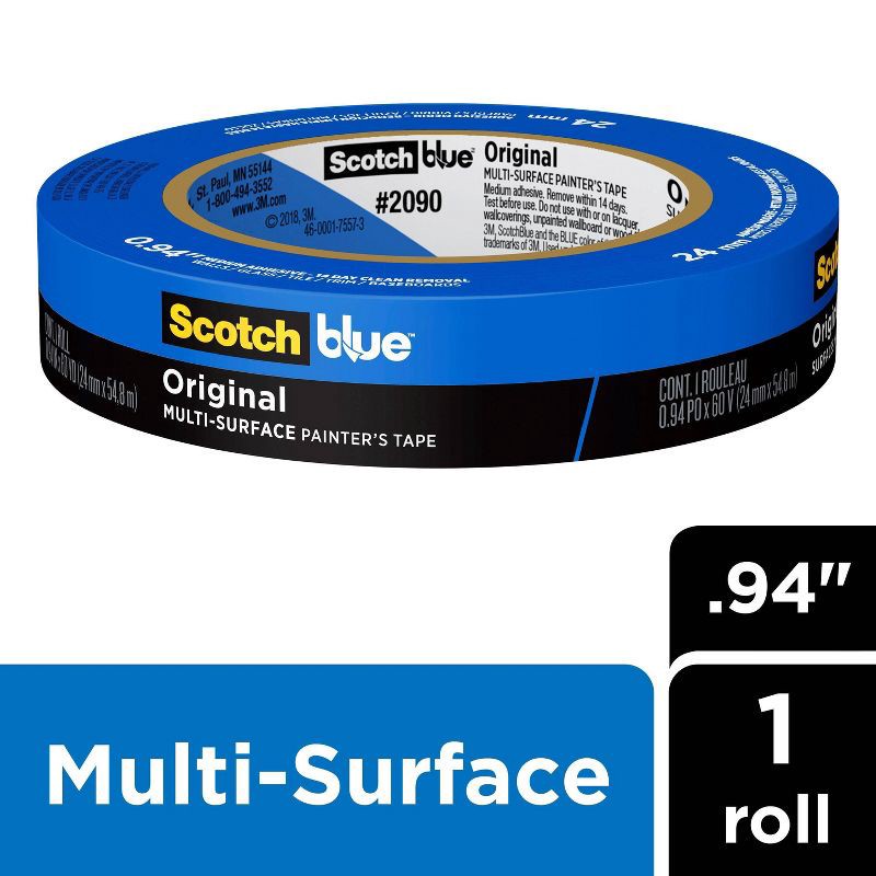slide 2 of 17, ScotchBlue Scotch Blue 1'' Painters Tape, 1 ct