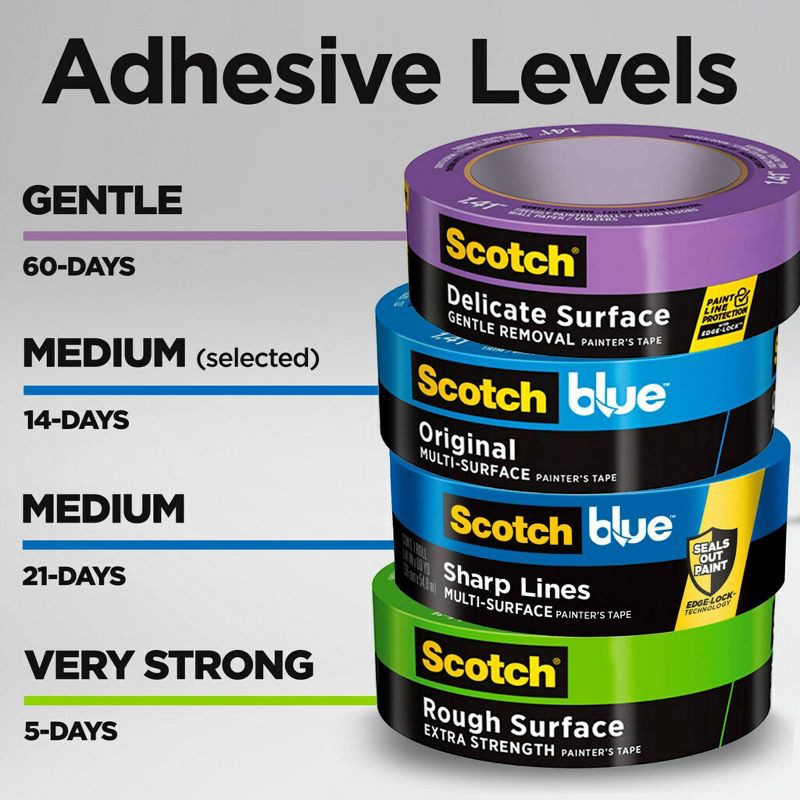 slide 4 of 17, ScotchBlue Scotch Blue 1'' Painters Tape, 1 ct