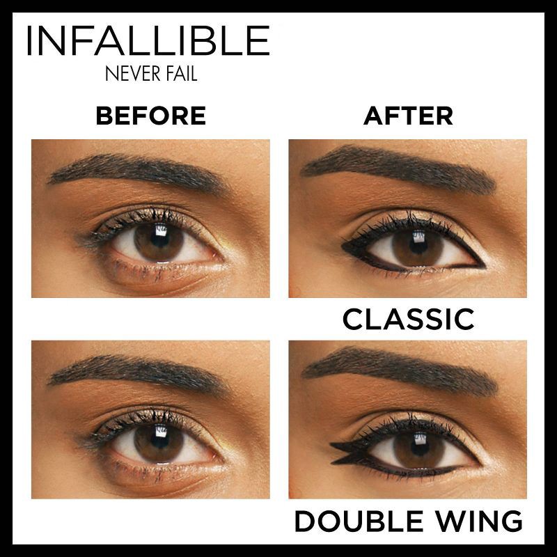 slide 5 of 8, L'Oreal Paris Infallible Never Fail 16hr Eyeliner Pencil - Brown - 0.01 oz, 0.01 oz