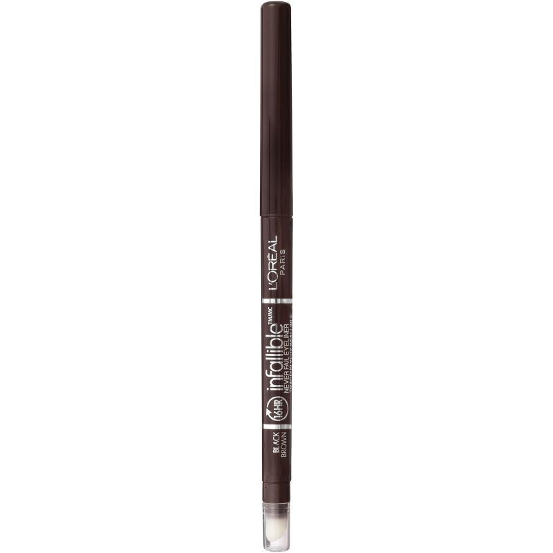 slide 1 of 8, L'Oreal Paris Infallible Never Fail 16hr Eyeliner Pencil - Brown - 0.01 oz, 0.01 oz