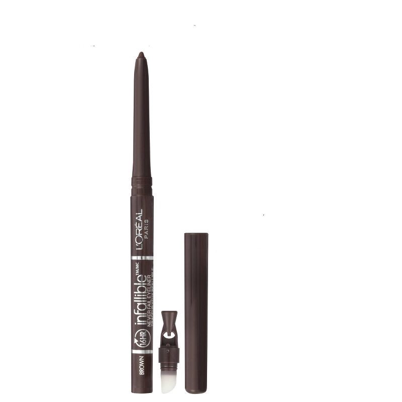 slide 6 of 8, L'Oreal Paris Infallible Never Fail 16hr Eyeliner Pencil - Charcoal 521 - 0.01 oz, 0.008 oz