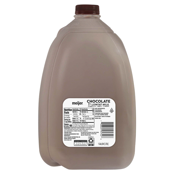 slide 4 of 5, Meijer 1% Low Fat Chocolate Milk, Gallon, 1 gal