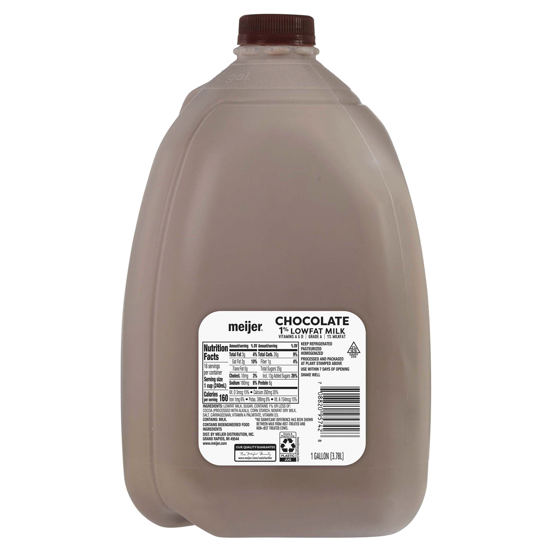 slide 5 of 5, Meijer 1% Low Fat Chocolate Milk, Gallon, 1 gal