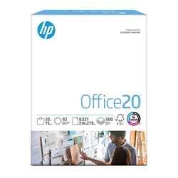 HP Inc. HP Office Paper 500-ct.: 8.5x11 Inch Letter Size, 92 Brightness, 20 lb Printer Paper