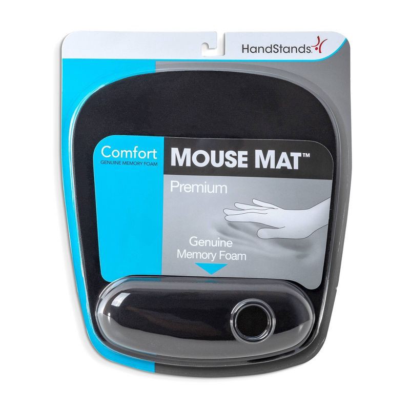 slide 4 of 4, Handstands Memory Foam Mouse Mat Mouse Pad with Wrist Rest: Non-Skid Computer Accessory, 1 ct