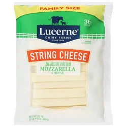 Lucerne Cheese String Mozzarella Low Moisture Part Skim - 36-1 Oz