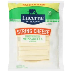 Lucerne Cheese String Mozzarella Low Moisture Part Skim - 36-1 Oz