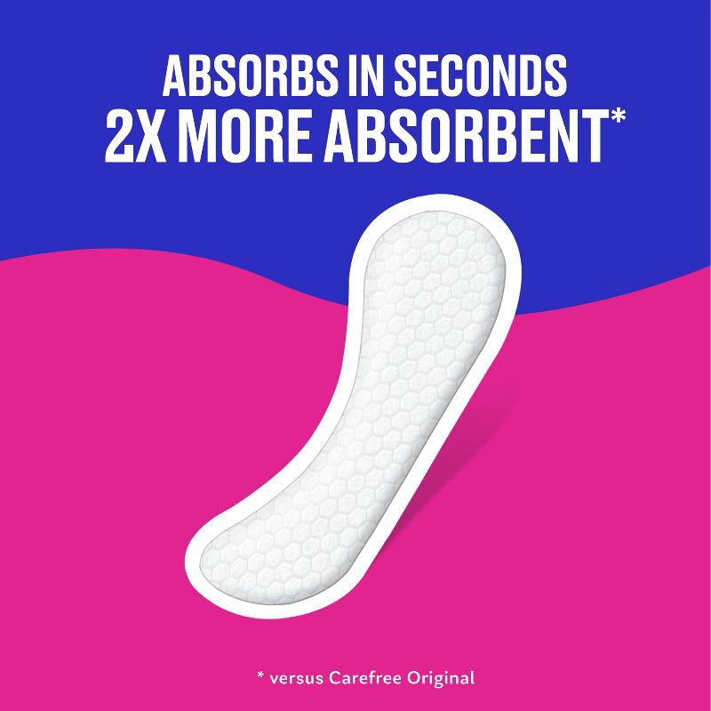 slide 5 of 9, Carefree Unwrapped Unscented Panty Liners - 92ct, 92 ct