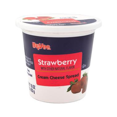 slide 1 of 1, Hy-Vee Strawberry Cream Cheese Spread, 16 oz