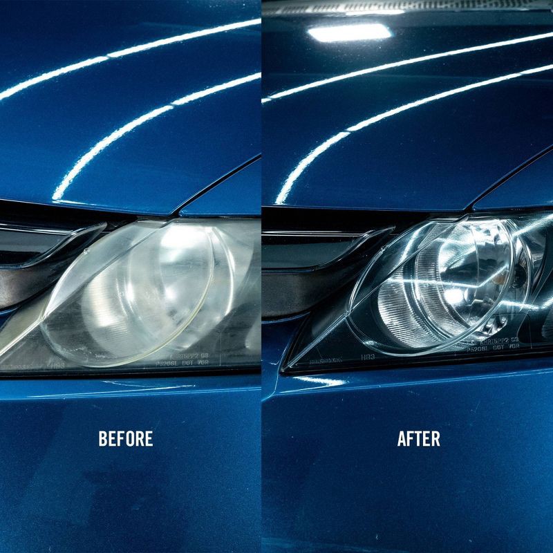 slide 7 of 7, Turtle Wax Headlight Lens Restorer Kit: Liquid Cleaner for Headlamp Refurbishment & Conditioning, Prevents Discoloration, 1 ct