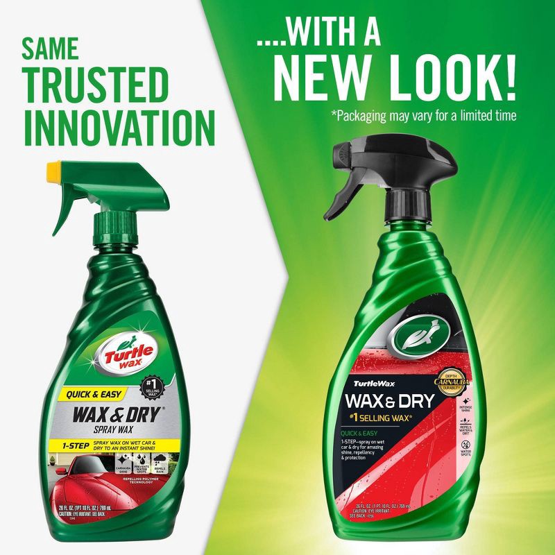 slide 3 of 5, Turtle Wax Quick &Easy Wax & Dry 26 fl oz, 26 fl oz