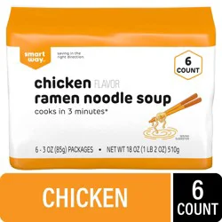 Smart Way Chicken Flavor Ramen Noodle Soup