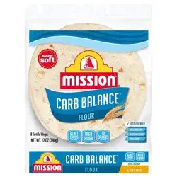 Mission Carb Balance Taco Size Soft flour Tortillas - 12oz/8ct
