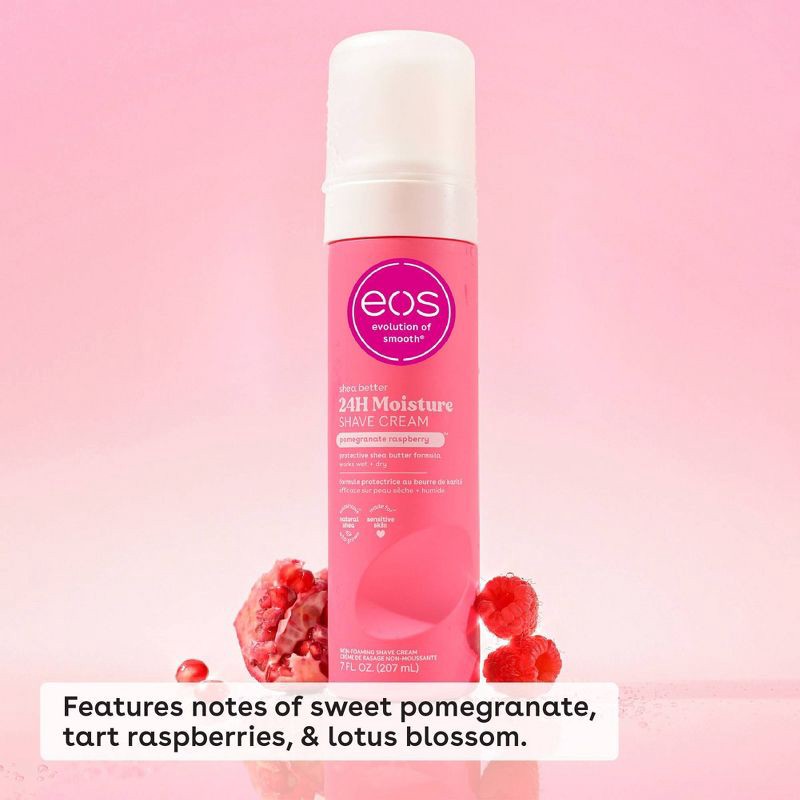 slide 3 of 7, eos Shea Better Women's Shave Cream - Pomegranate Raspberry - 7 fl oz, 7 fl oz