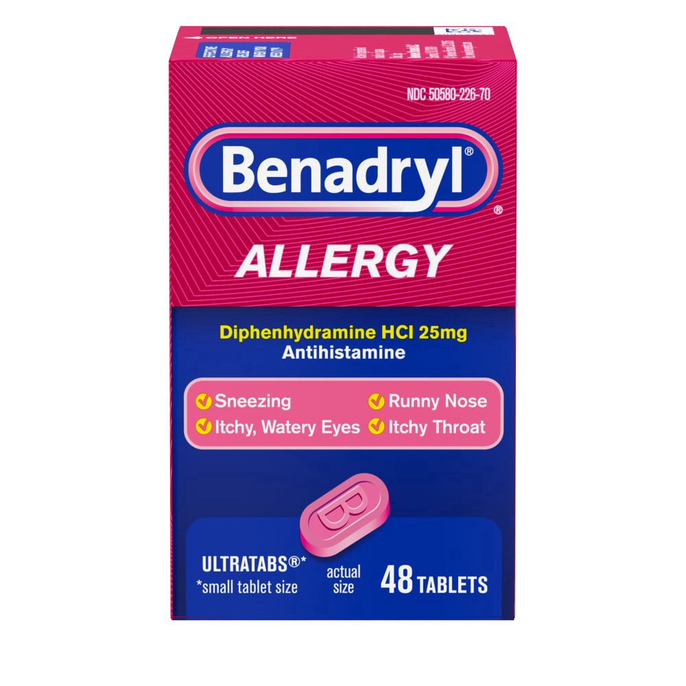 slide 1 of 3, Benadryl® Allergy Ultratabs®, 48 ct