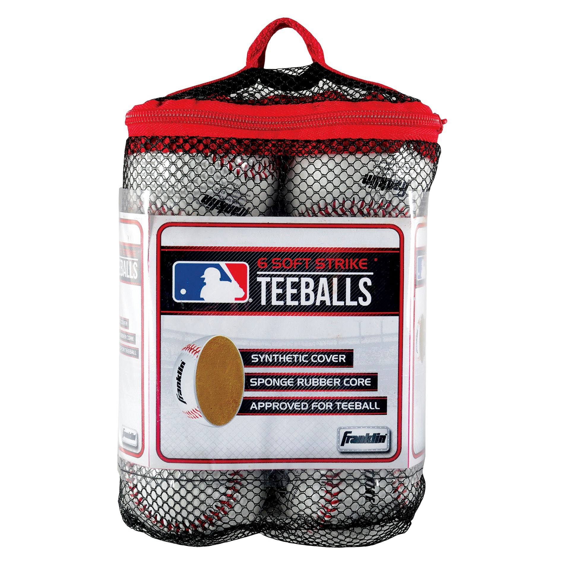 slide 1 of 3, Franklin Sports Soft Strike Teeballs - 6pk, 6 ct