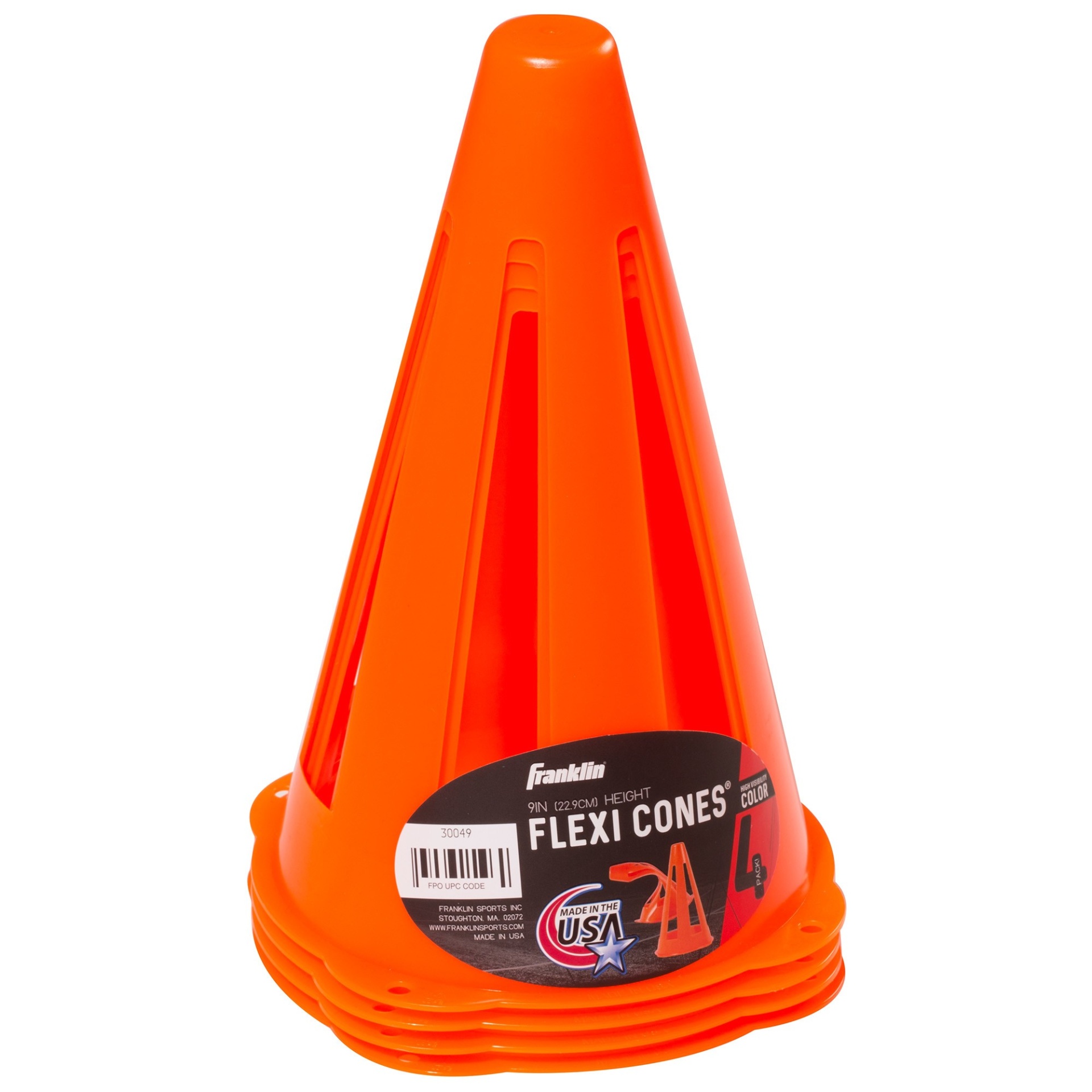 slide 1 of 3, Franklin Sports MLS Flexi Cones - 4ct, 4 ct