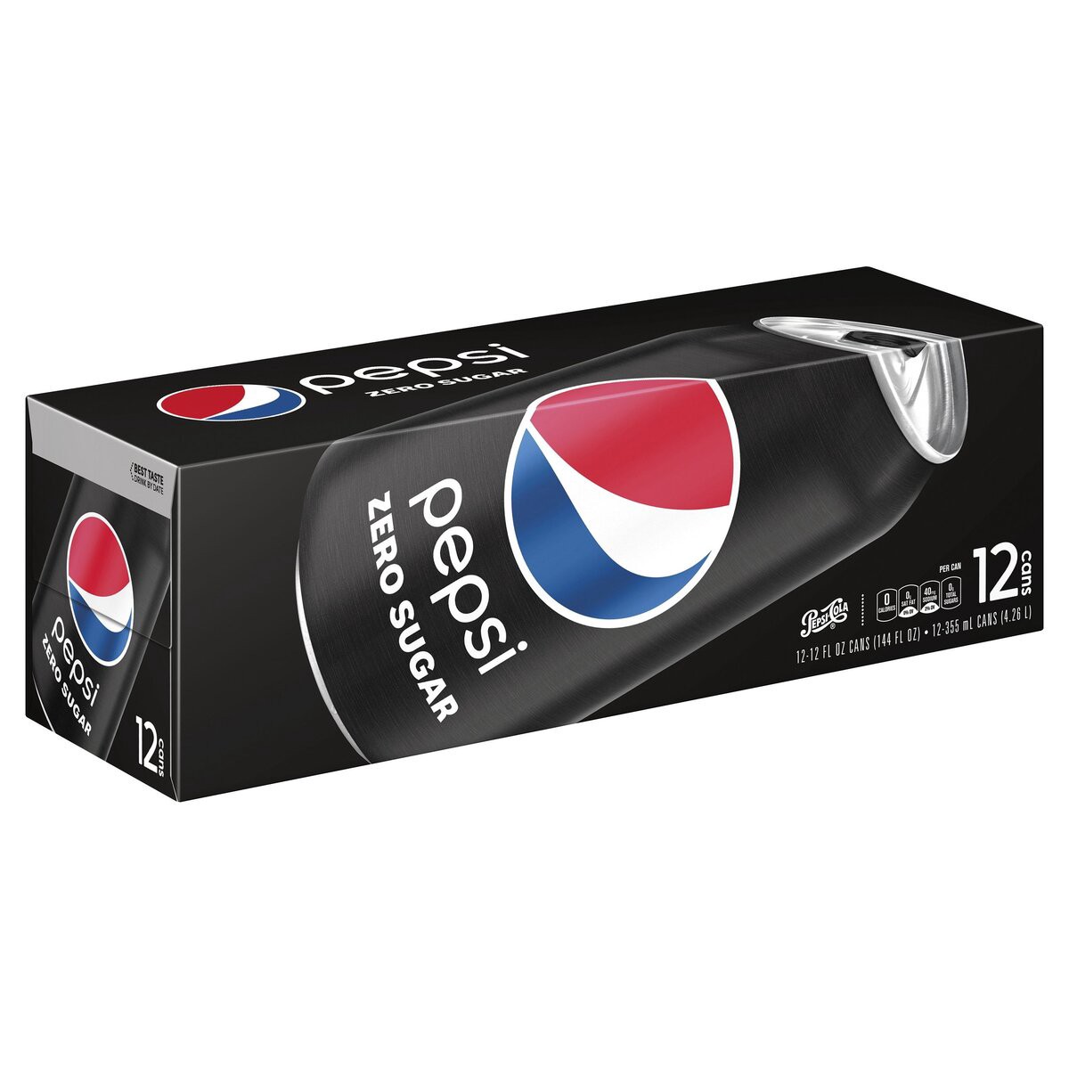 slide 2 of 8, Pepsi Zero Sugar Soda, 12 ct; 12 fl oz
