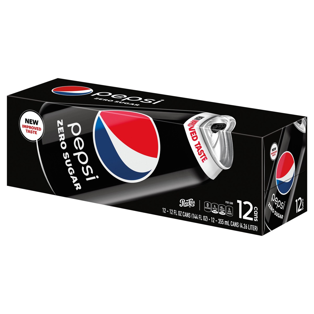 slide 3 of 8, Pepsi Zero Sugar Soda, 12 ct; 12 fl oz