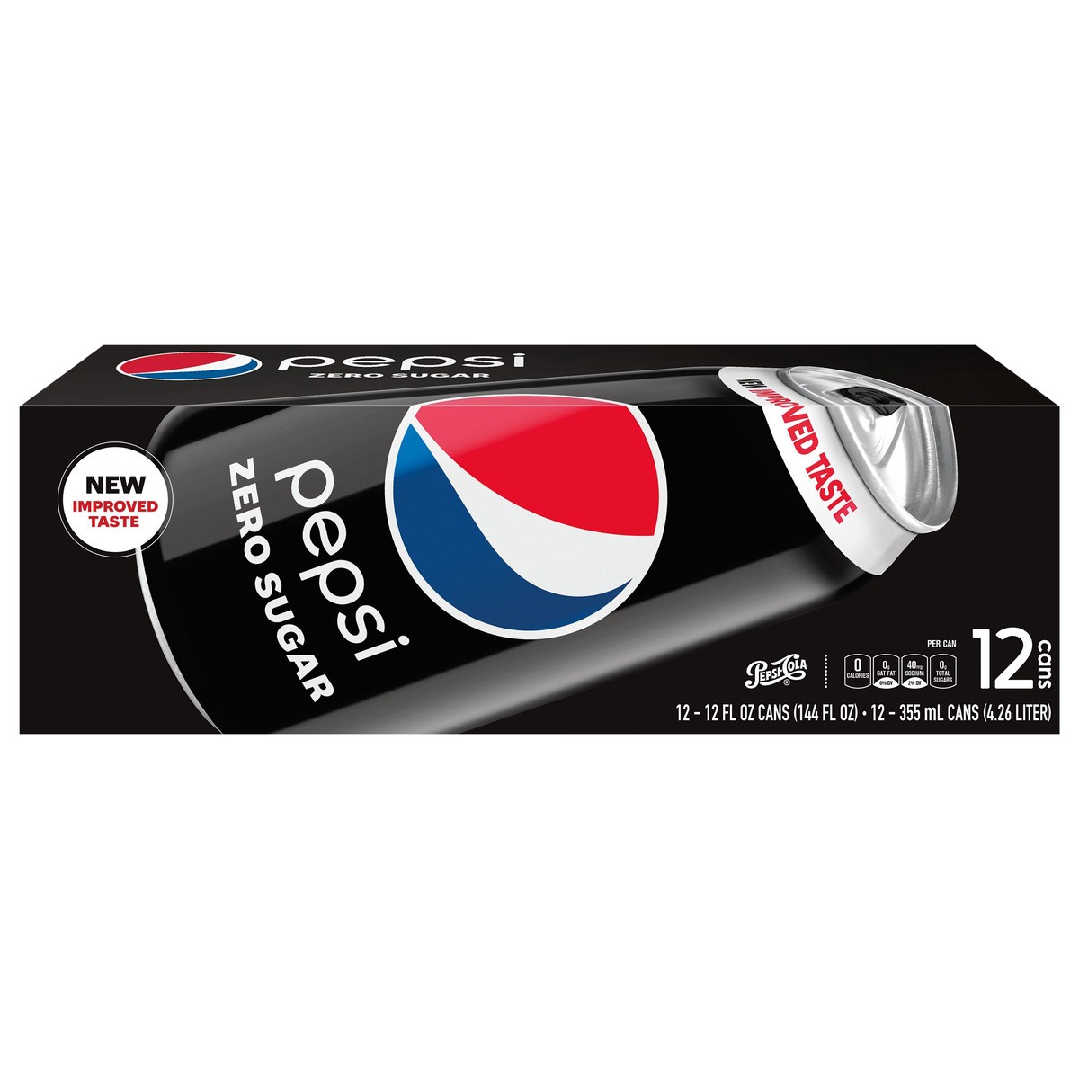 slide 1 of 8, Pepsi Zero Sugar Soda, 12 ct; 12 fl oz