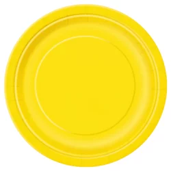 Sunflower Yellow Dessert Plates 7 inch