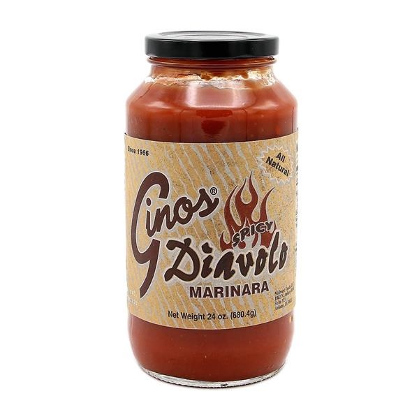 slide 1 of 1, Gino's Spicy Diavolo Marinara, 24 oz