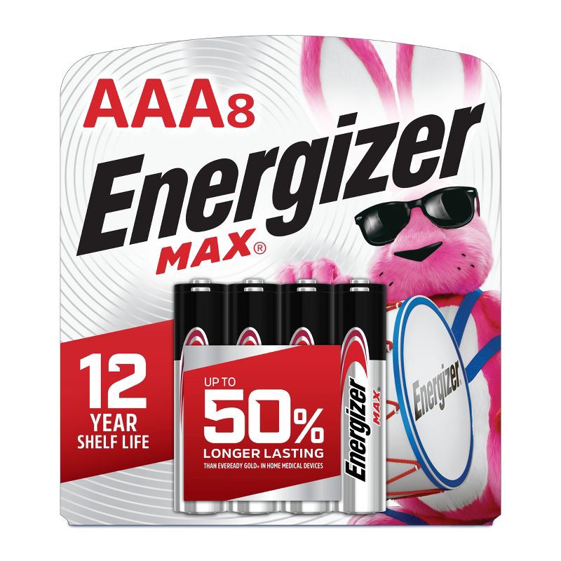 slide 1 of 10, Energizer MAX AAA Batteries 8pk - Alkaline Battery, 8 ct