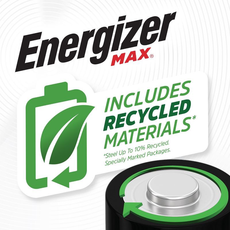 slide 10 of 10, Energizer Max AAA Batteries - 6pk Alkaline Battery: 1.5V Silver Single-Use Power, 6 ct